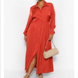 BOOHOO PLUS | Plus Oversized Maxi Shirt Dress